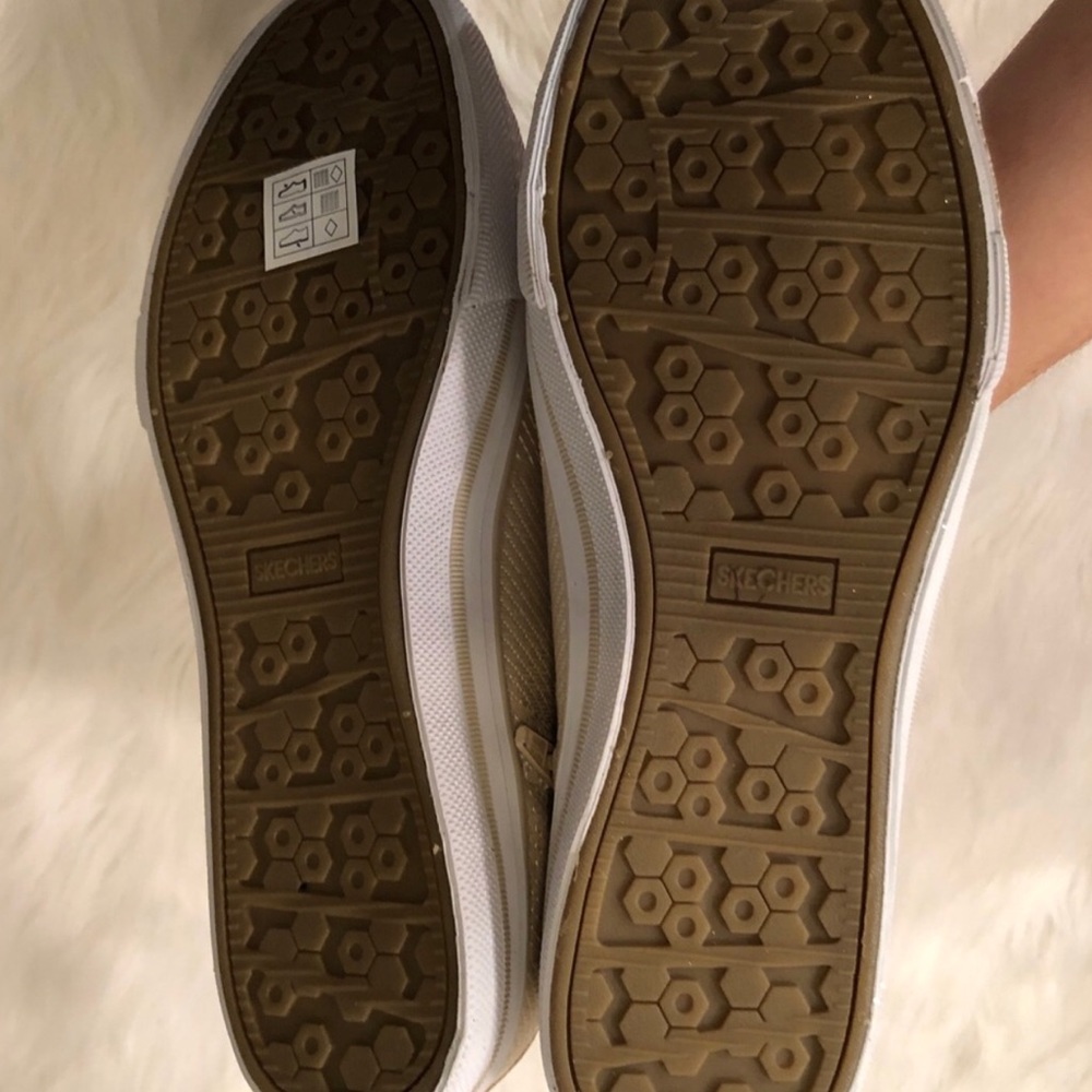 NWT Sketchers hightop gold sneakers + rhinestones - Picture 7 of 8